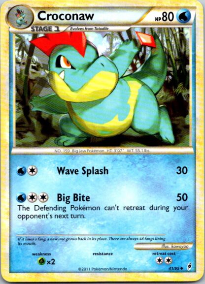 Croconaw 41/95 Call of Legends (Uncommon) (LP Condition)