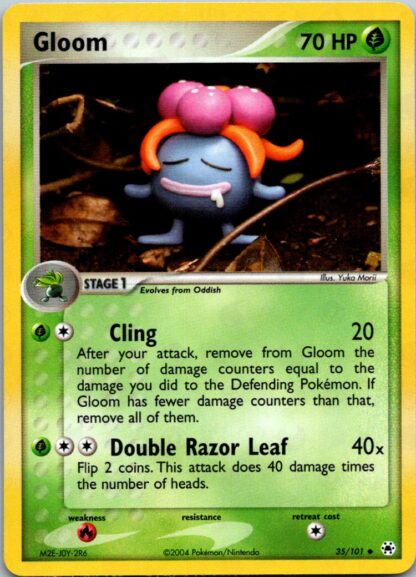 Gloom 35/101 Ex Hidden Legends (Reverse Holo) (Exc Condition)