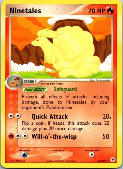 Ninetales 22/101 Ex Hidden Legends (Rare) (Exc Condition)