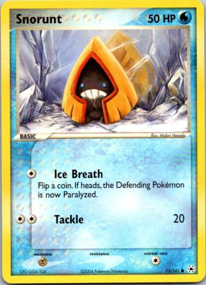 Snorunt 73/101 Ex Hidden Legends (Common) (Exc Condition)