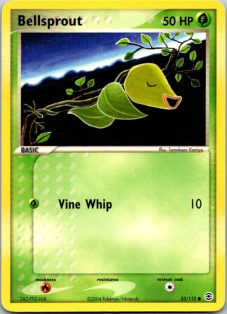 Bellsprout 53/112 Fire Red Leaf Green (Common) (LP Condition)
