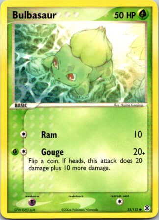 Bulbasaur 55/112 Fire Red Leaf Green (Common) (Excellent Condition)