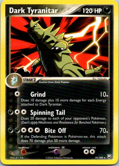 Dark Tyranitar 19/109 Ex Team Rocket Returns (Rare) (Excellent Condition)