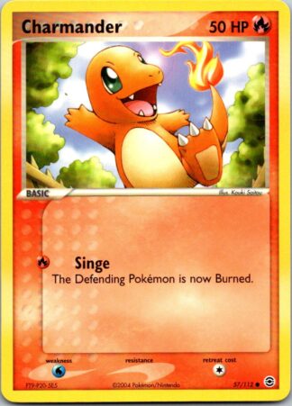 Charmander 57/112 Fire Red Leaf Green (Common) (Excellent Condition)