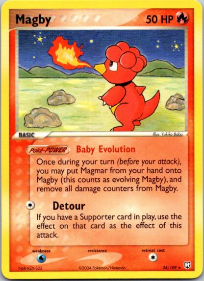 Magby 24/109 Ex Team Rocket Returns (Rare) (Excellent Condition)