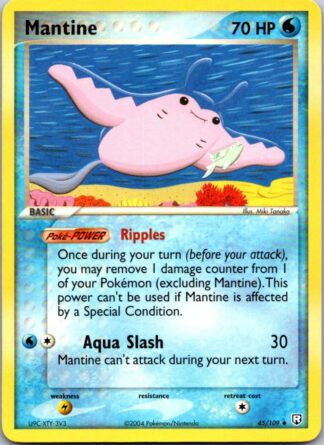 Mantine 45/109 Ex Team Rocket Returns (Uncommon) (Excellent Condition)