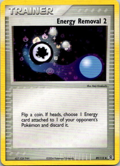 Energy Removal 2 89/112 Fire Red Leaf Green (Holo) (Excellent Condition)