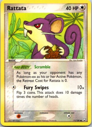 Rattata 71/109 Ex Team Rocket Returns (Common) (Excellent Condition)