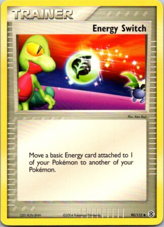 Energy Switch 90/112 Fire Red Leaf Green (Uncommon) (Excellent Condition)