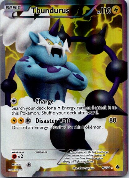 Thundurus 97/98 Emerging Powers (Ultra Rare) (Exc Condition)
