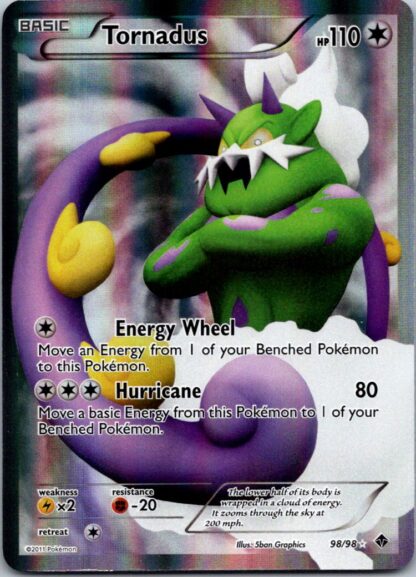 Tornadus 98/98 Emerging Powers (Ultra Rare) (Exc Condition)