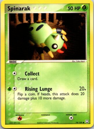 Spinarak 78/109 Ex Team Rocket Returns (Common) (LP Condition)