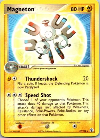 Magneton 27/112 Fire Red Leaf Green (Rare) (Excellent Condition)