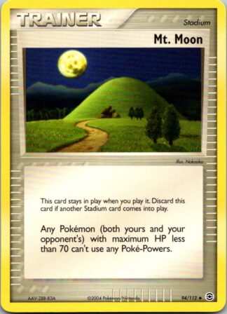 Mt. Moon 94/112 Fire Red Leaf Green (Uncommon) (Excellent Condition)