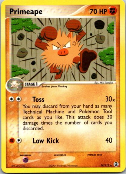 Primeape 28/112 Fire Red Leaf Green (Rare) (Excellent Condition)