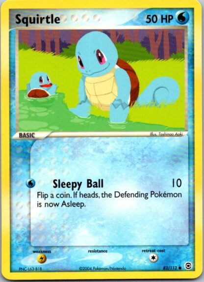 Squirtle 82/112 Fire Red Leaf Green (Common) (Excellent Condition)