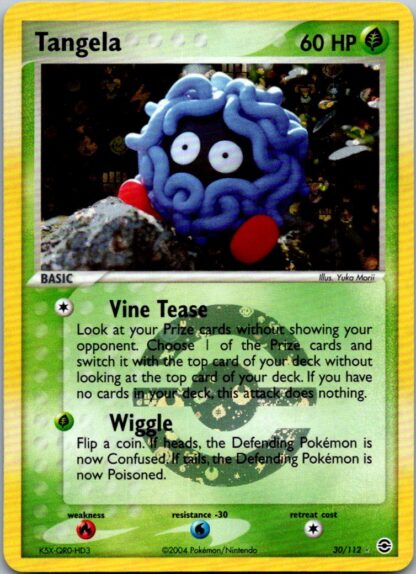 Tangela 30/112 Fire Red Leaf Green (Reverse Holo) (Excellent Condition)