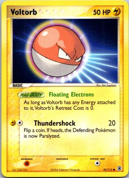 Voltorb 85/112 Fire Red Leaf Green (Common) (Excellent Condition)