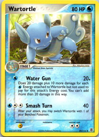 Wartortle 50/112 Fire Red Leaf Green (Uncommon) (Excellent Condition)