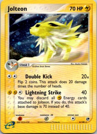 Jolteon 6/100 EX Sandstorm (Holo) (Exc Cond)