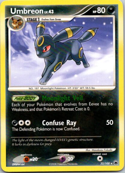 Umbreon 32/100 Majestic Dawn (Rare) (P Condition)