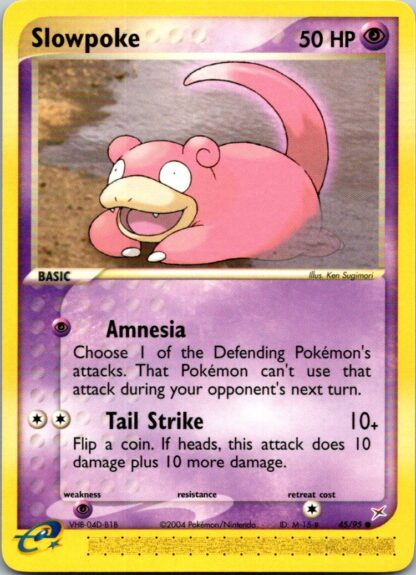 Slowpoke 45/95 EX Team Magma vs Team Aqua (Common) (LP Cond)