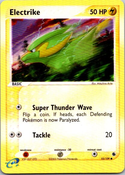 Electrike 53/109 Ex Ruby & Sapphire (Reverse Holo) (Exc Cond)