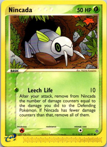 Nincada 68/97 EX Dragon (Common) (P Condition)