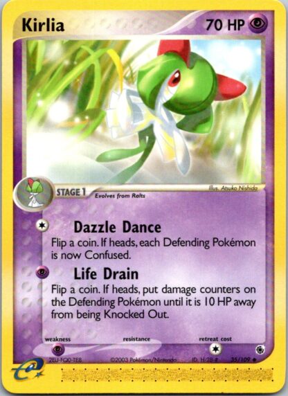 Kirlia 35/109 EX Ruby & Sapphire (Uncommon) (Exc Cond)