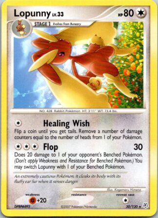 Lopunny 30/130 Diamond & Pearl (Rare) (LP Condition)
