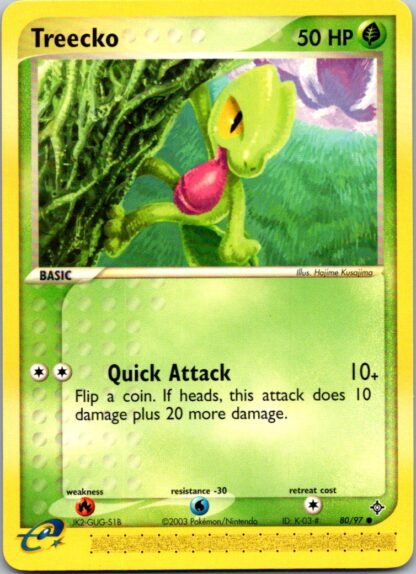 Treecko 80/97 EX Dragon (Common) (Exc Cond)
