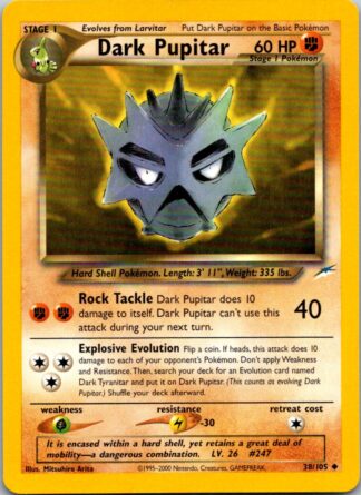 Dark Pupitar 38/105 Neo Destiny (Uncommon) (Unlimited Played Condition)