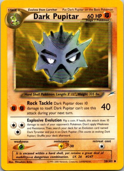 Dark Pupitar 38/105 Neo Destiny (Uncommon) (Unlimited Played Condition)