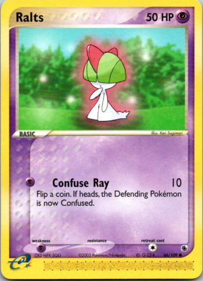 Ralts 66/109 Ruby & Sapphire (Common) (Exc Cond)