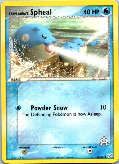 Team Aqua's Spheal 56/95 EX Team Magma vs Team Aqua (Common) (Exc Cond)