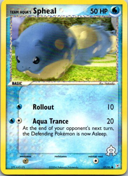 Team Aqua's Spheal 57/95 EX Team Magma vs Team Aqua (Common) (Exc Cond)