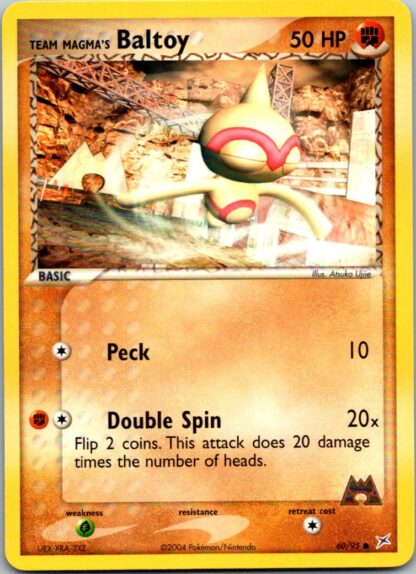 Team Magma's Baltoy 60/95 EX Team Magma vs Team Aqua (Common) (Exc Cond)