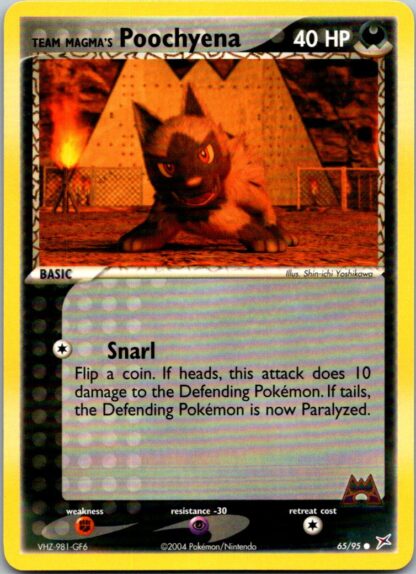 Team Magma's Poochyena 65/95 EX Team Magma vs Team Aqua (Common) (Exc Cond)