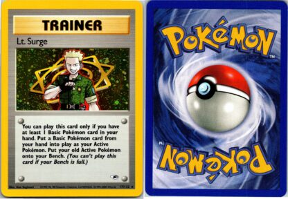 Lt. Surge 17/132 Gym Heroes (Holo) (Unlimited Exc Condition)