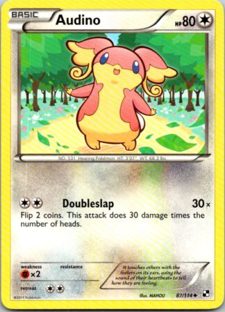 Audino 87/114 Black & White (Uncommon) (Exc Condition)