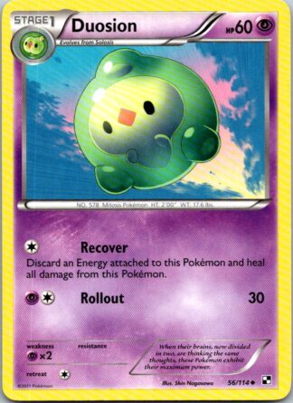Duosion 56/114 Black & White (Uncommon) (Exc Condition)