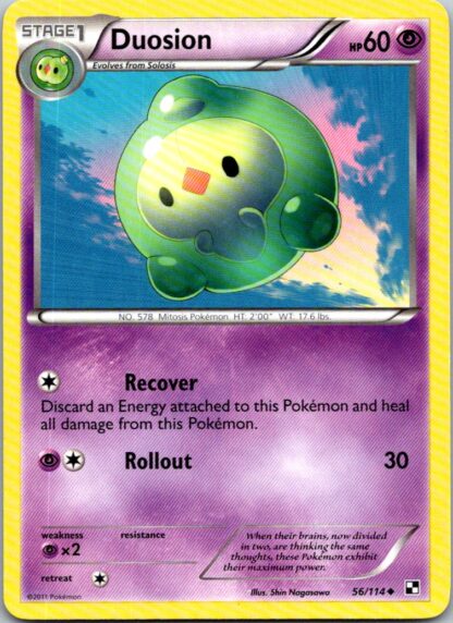 Duosion 56/114 Black & White (Uncommon) (Exc Condition)