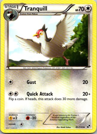 Tranquill 85/114 Black & White (Uncommon) (LP Condition)