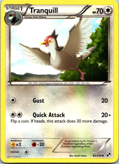 Tranquill 85/114 Black & White (Uncommon) (LP Condition)