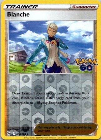 Blanche 64/78 Pokemon Go (Reverse Holo) (NM-Exc Condition)