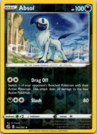 Absol 164/264 Fusion Strike (Reverse Holo) (NM-Exc Condition)