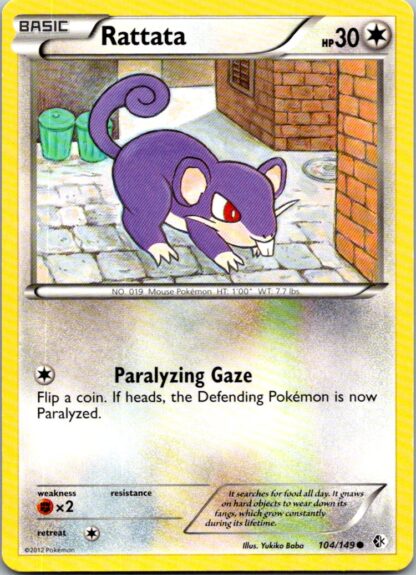Rattata 104/149 Boundaries Crossed (Common) (Exc Condition)