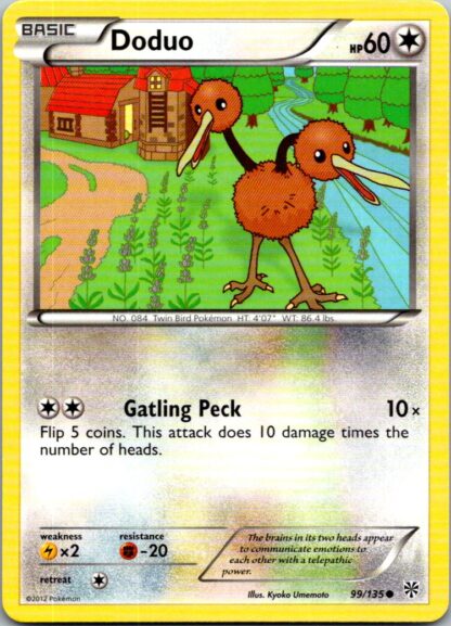 Doduo 99/135 Plasma Storm (Common) (Exc Condition)
