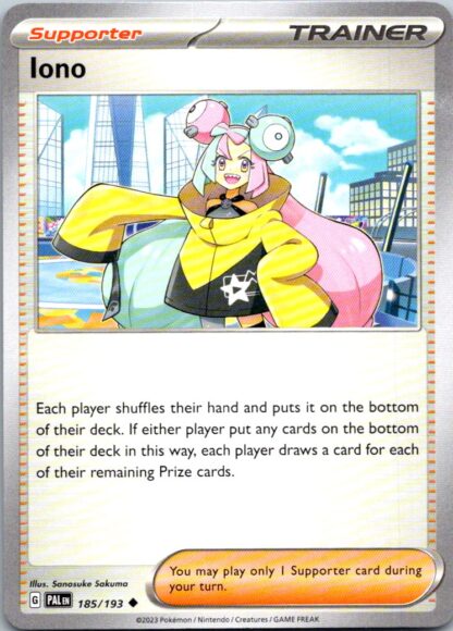 Iono 185/193 Paldea Evolved (Uncommon) (NM-Exc Condition)
