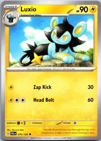 Luxio 70/193 Paldea Evolved (Uncommon) (NM-Exc Condition)